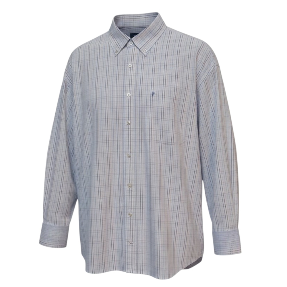 IZOD - NWOT, Long Sleeve, Multi Colored Stripes, Button Down Shirt, Pocket, XXL - Picture 9 of 9